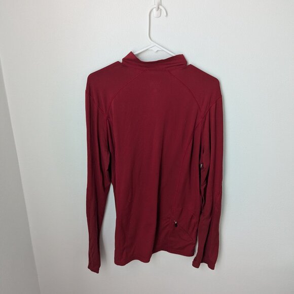 Mountain Hardwear Men's Half Zip Long Sleeve Red Shirt, Medium - Picture 3 of 6